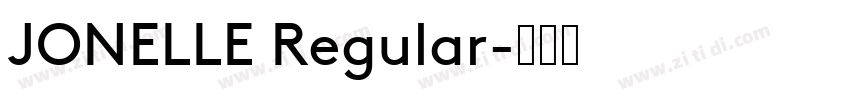 JONELLE Regular字体转换